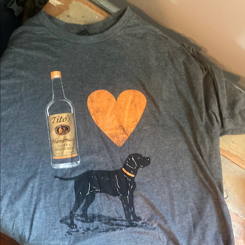 Gray Tito’s Dog T-Shirt